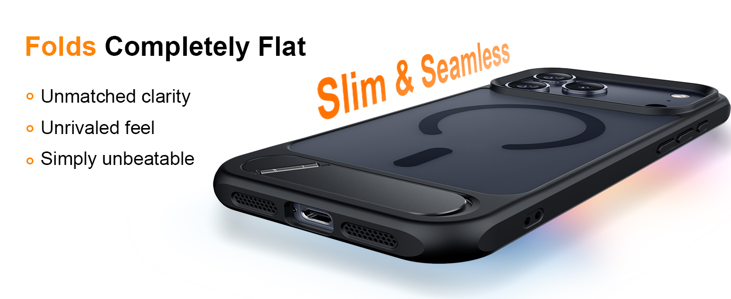 Temdan Magnetic for iPhone 18 Pro Max Case/iPhone 17 Pro Max Case Stand