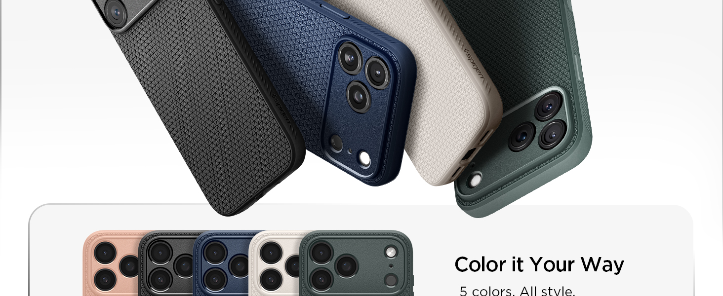 Spigen Liquid Air Case for iPhone 17/18 Pro Max, Natural Titanium