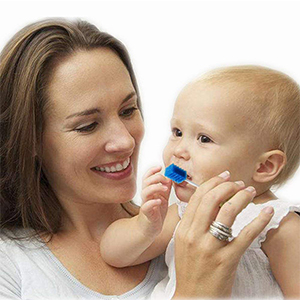 Disposable Oral Care Swabs Tooth Cleaning Mouth Swabs (50 Blue)