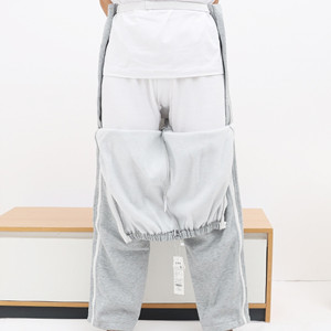 WEEOATAR Unisex Patient Pants,Bedridden Patient Clothing,Disability Clothing with Zippers,Hospital Gowns Nursing Aid