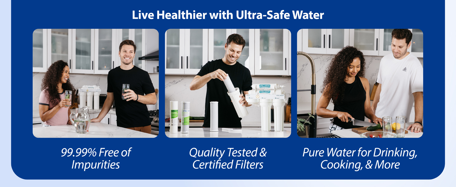 APEC Water ROES-50, 5-Stage Under Sink Reverse Osmosis System, 50 GPD