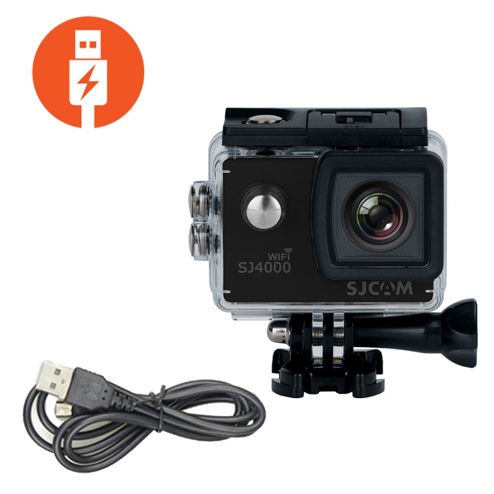SJCAM SJ4000 WiFi 12MP Optical Full HD WiFi Sports Action Camera 170°Wide FOV 30M Waterproof DV Camcorder, Black