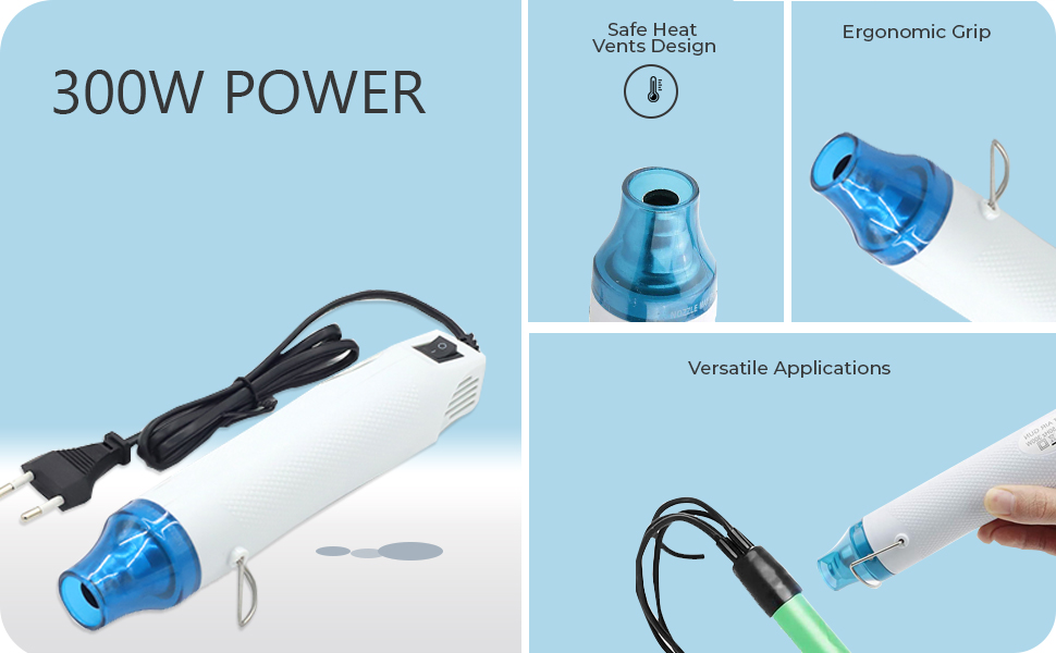 ZIBUYU® Heat Gun Machine Handheld Mini Hot Air Gun Machine