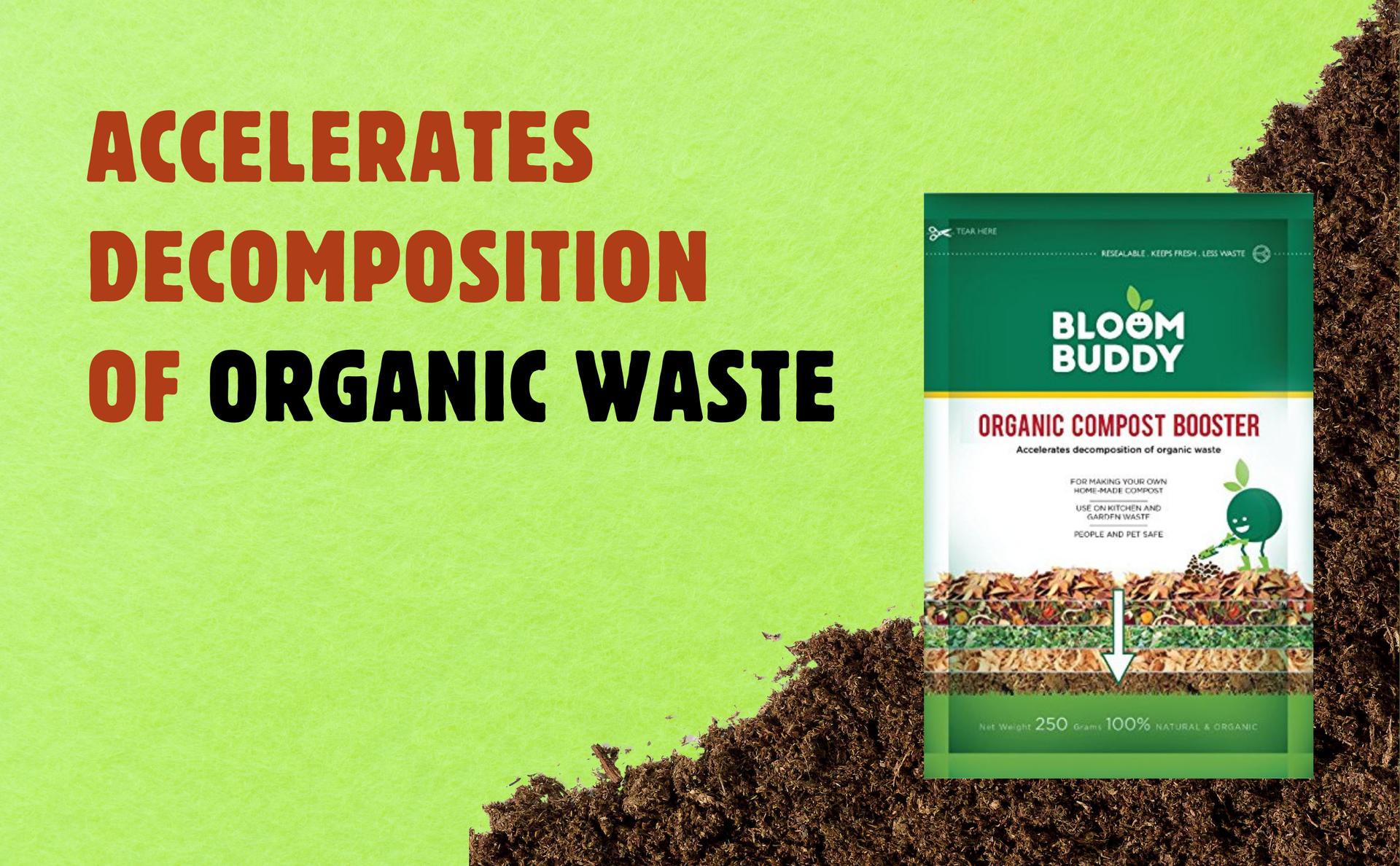 BLOOMBUDDY Organic Compost Booster (250 g) (1)