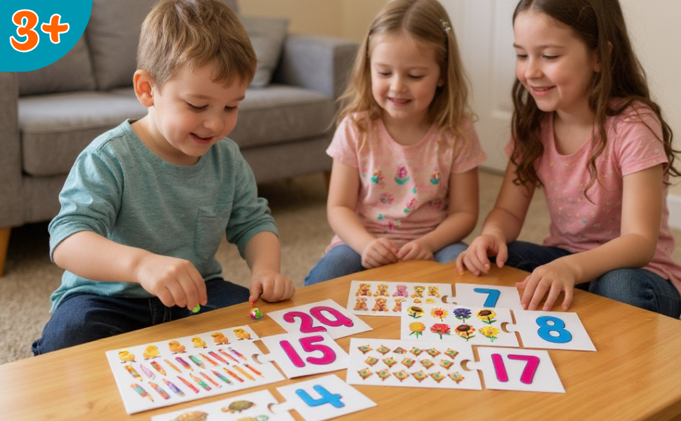 Creative's Number Fun 123 Counting & Number Matching Game for Kids Ages 3+ Years, Educational & Learning Games Numbers 1-20, Number Recognition, Sequencing & Preschool Maths Activity
