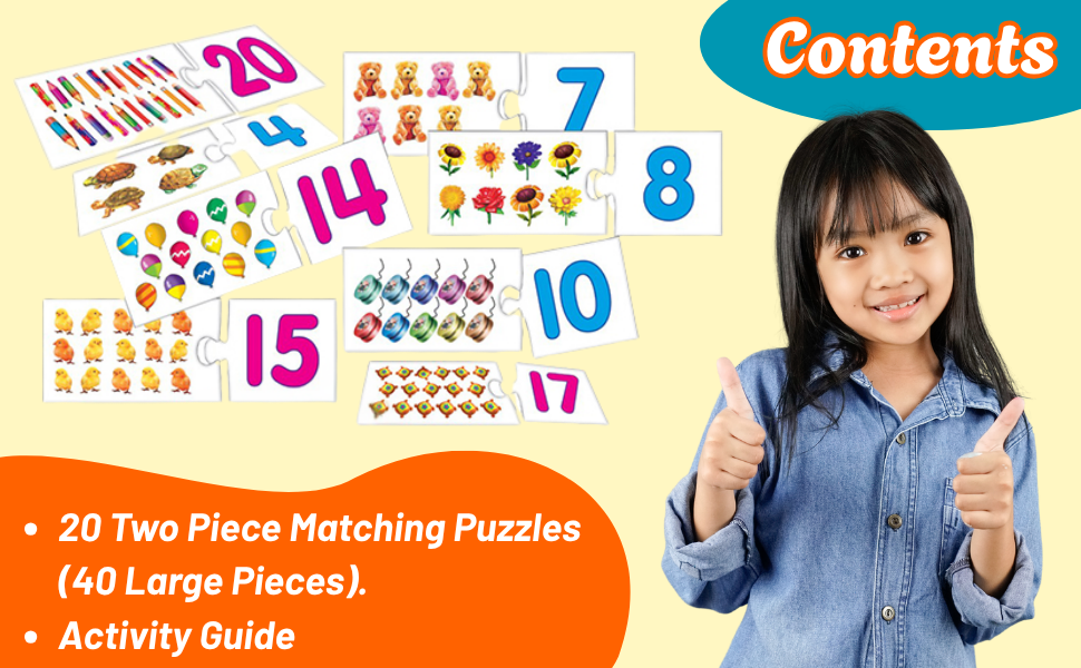 Creative's Number Fun 123 Counting & Number Matching Game for Kids Ages 3+ Years, Educational & Learning Games Numbers 1-20, Number Recognition, Sequencing & Preschool Maths Activity