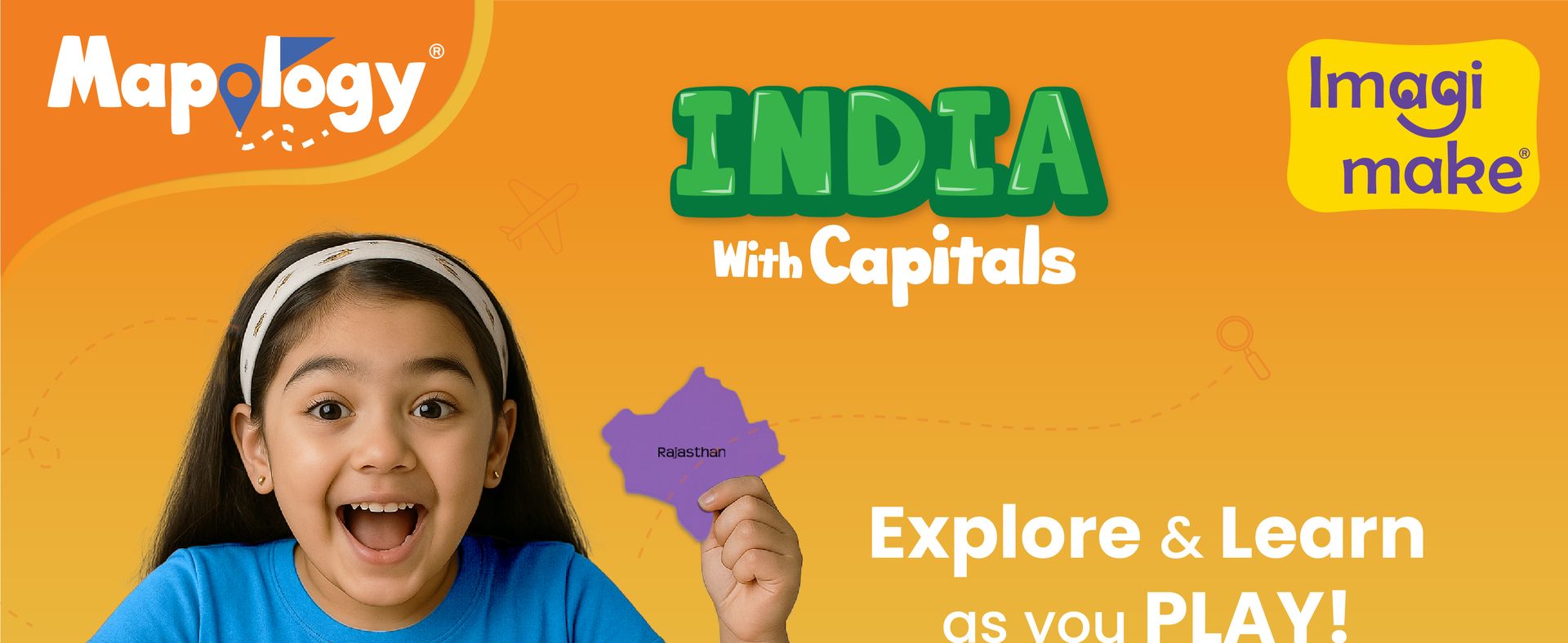 Imagimake Mapology India with State Capitals | Educational Toy | Age 5+
