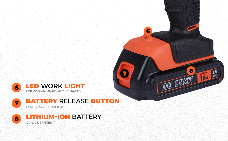 BLACK+DECKER MT218K-GB 18V 10mm Li-ion Cordless Multi-Evo Multitool Starter Kit with Drill Driver Head (Orange)