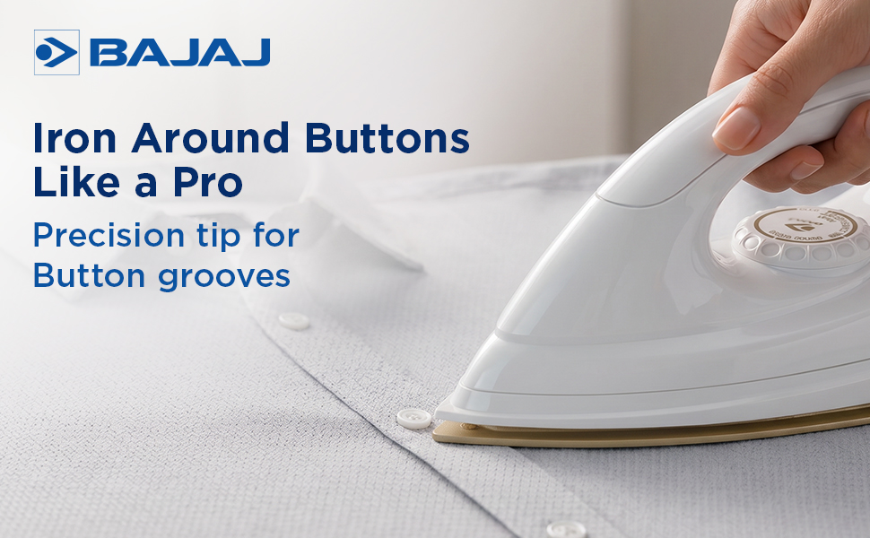 Bajaj DX-7 1000 Watts Dry Iron | Advance Soleplate And Anti-Bacterial German Coating Technology | Light Weight Iron | Thermal Safety Fuse | 360 Degree Swivel Cord | 2-Yrs Warranty 【White】