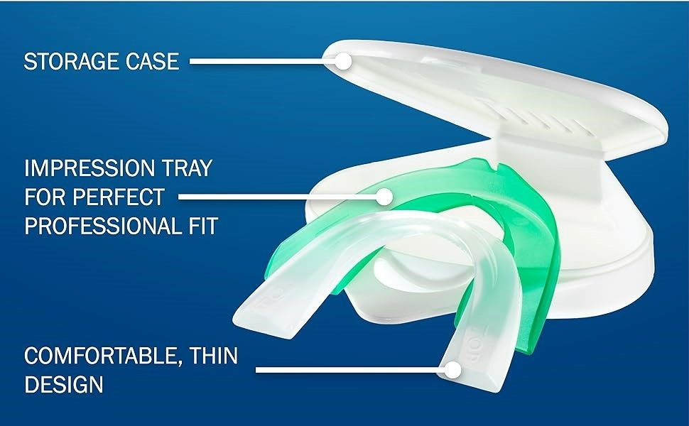 Oral-B Mouth Guard for Grinding Teeth at Night - Nighttime Dental Guard – Moldable Night Guard with Scope Mint Flavor – Less Than 3-Minutes for Custom Teeth Protection