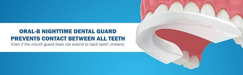 Oral-B Mouth Guard for Grinding Teeth at Night - Nighttime Dental Guard – Moldable Night Guard with Scope Mint Flavor – Less Than 3-Minutes for Custom Teeth Protection