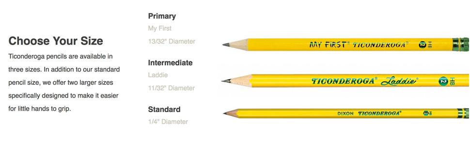 Ticonderoga Wood-Cased Pencils, Pre-Sharpened