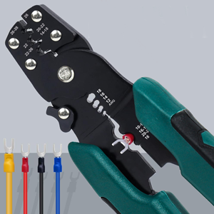 HASTHIP 200 Pcs Wire Crimper Kit, 4 Sizes, 22-10 AWG Crimp Connectors