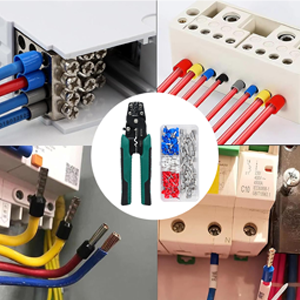 HASTHIP 200 Pcs Wire Crimper Kit, 4 Sizes, 22-10 AWG Crimp Connectors
