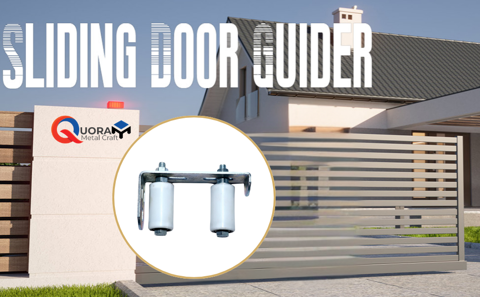 Heavy Duty Adjustable Sliding Gate Guide Roller with Double Ball Bearing Nylon Wheels