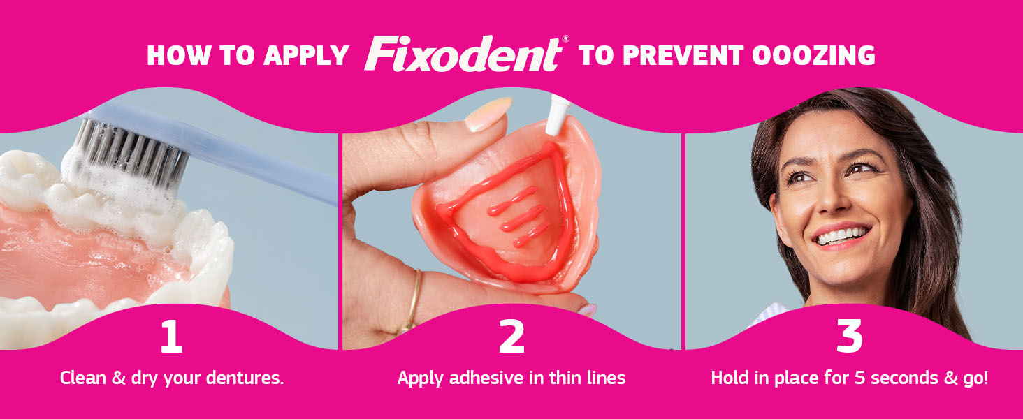 Fixodent Plus Scope Denture Adhesive Cream, Mint, 2.0 oz (4-Pack) – Strong False Teeth Glue