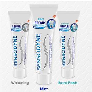 Sensodyne Repair and Protect Whitening Toothpaste, 3.4 oz (Pack of 2)