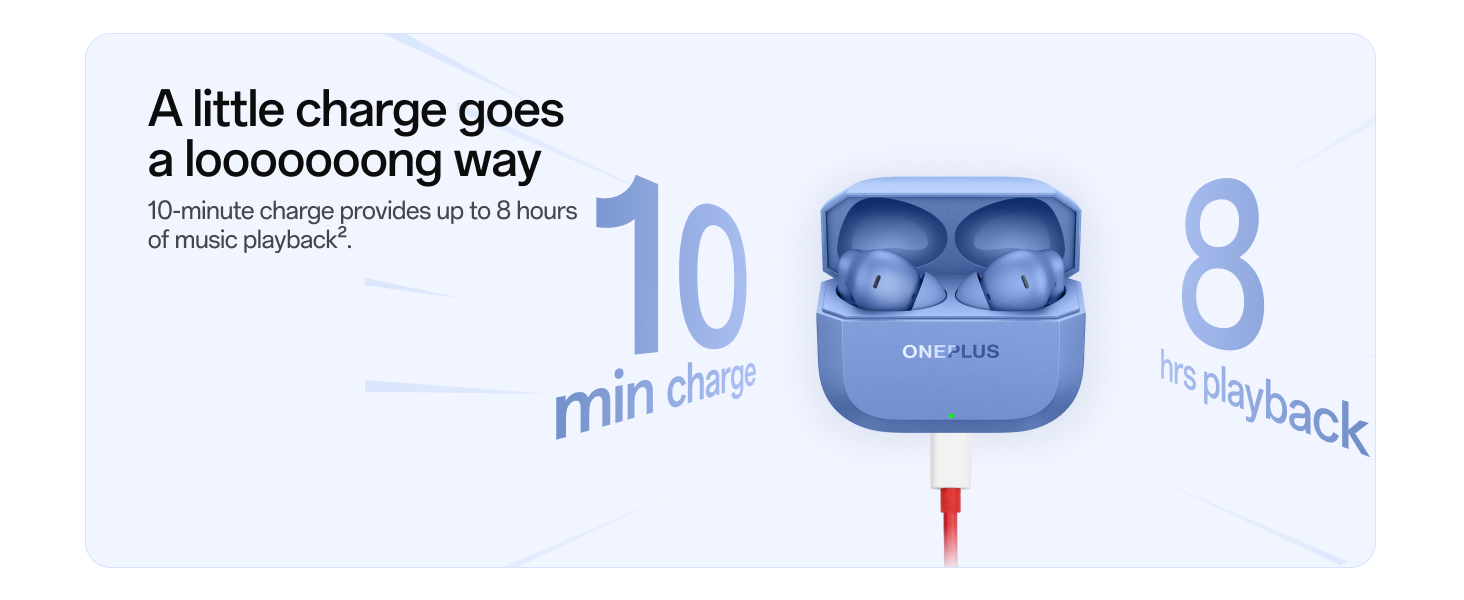 OnePlus Nord Buds 3r TWS Earbuds up to 54 Hours Playback, 2-mic Clear Calls, 3D Spatial Audio, AI Translation, 12.4mm Drivers, Dual-Device Connectivity, 47ms Low Latency - Aura Blue