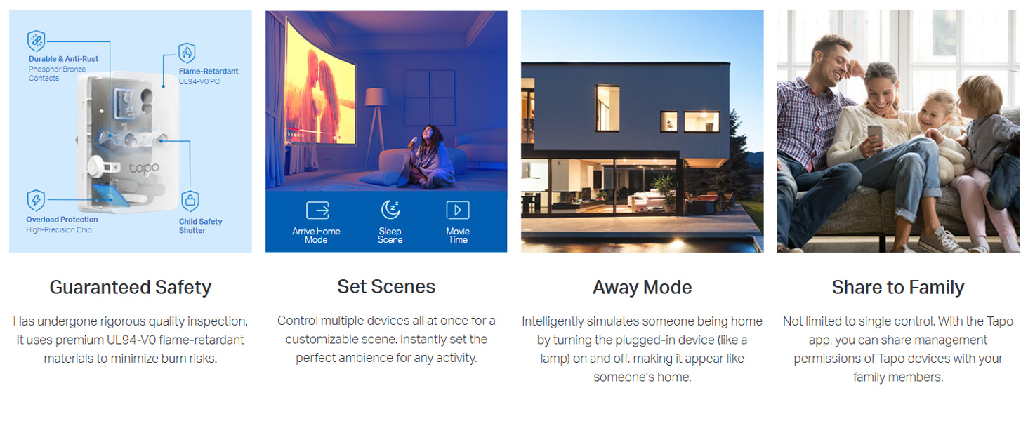 Tapo P110 16A Wi-Fi Smart Plug with Energy Monitoring, Suitable for High-Power Appliances & Microwave Ovens, Remote Control, Timer & Schedule, Works with Alexa, Assistant, Apple Home