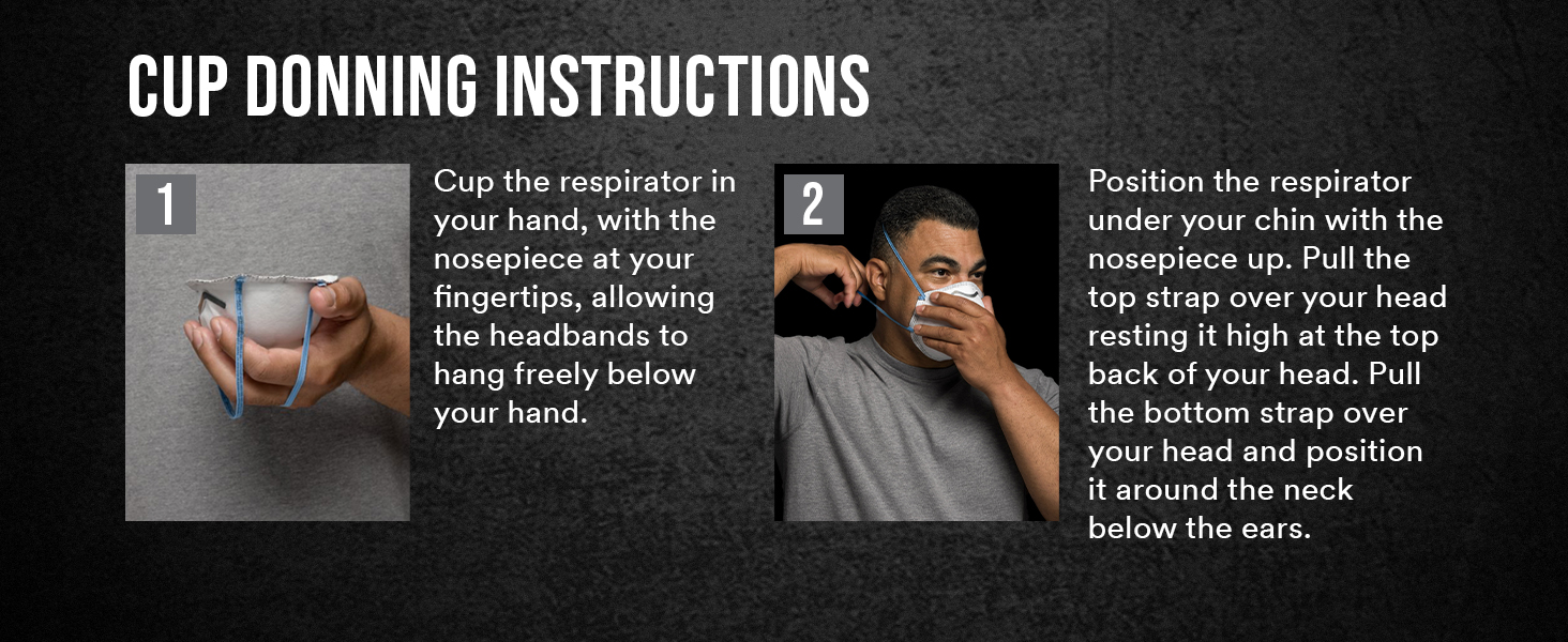 3M Aura Particulate Respirator 9205+, N95, Individually Wrapped, 3 Panel Flat Fold Design Allows for Facial Movements