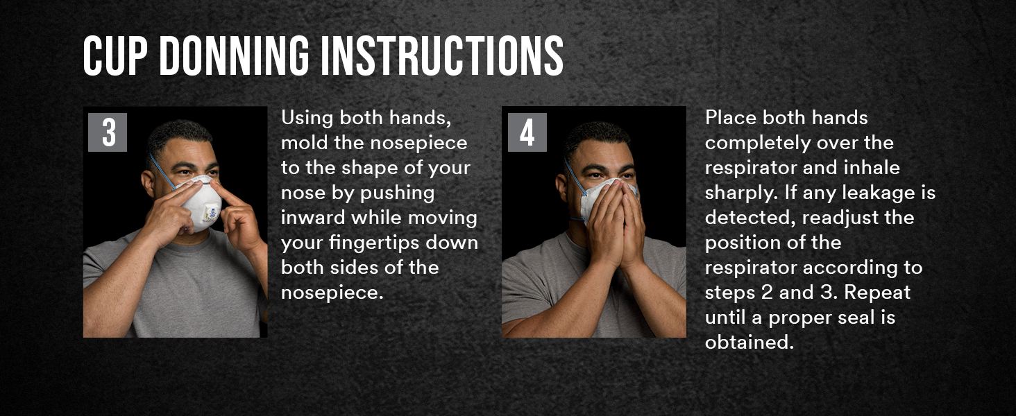 3M Aura Particulate Respirator 9205+, N95, Individually Wrapped, 3 Panel Flat Fold Design Allows for Facial Movements