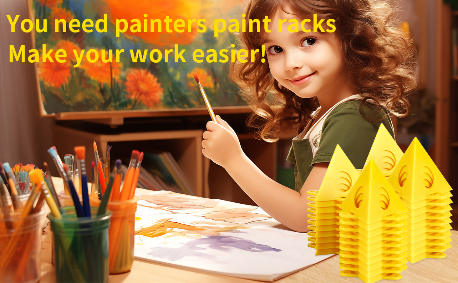 FDKJEJC 36 Painters PyramidStands - Paint Triangle Stands，Paint Stands for Painting，Mini Cone Paint Stands for Cabinet and Door Risers Support (20)