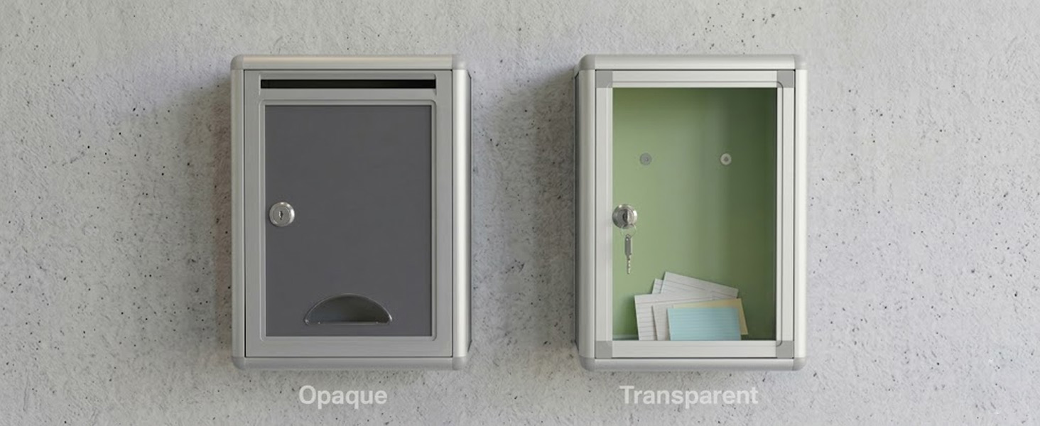oddpod™ Multipurpose Wall-Mounting Letter Box/Suggestion Box/Complaint Box/Ballot Box/Donation Box with Lock - Opaque