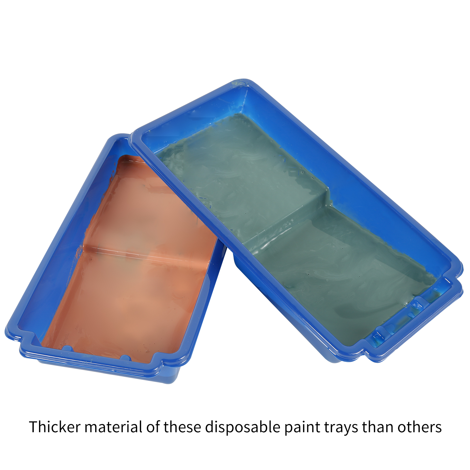 Mister Rui 4 Inch Paint Roller Tray - 22 Pack with Liners, Disposable Liners, Thickened Plastic