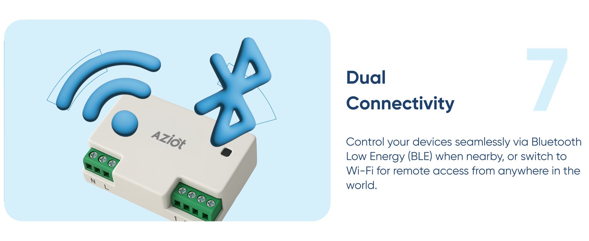 AZIOT 2 Node Smart Switch - WiFi/Bluetooth Communication - Made in India - Timer Function - Works with Home and Alexa… (2 Node)
