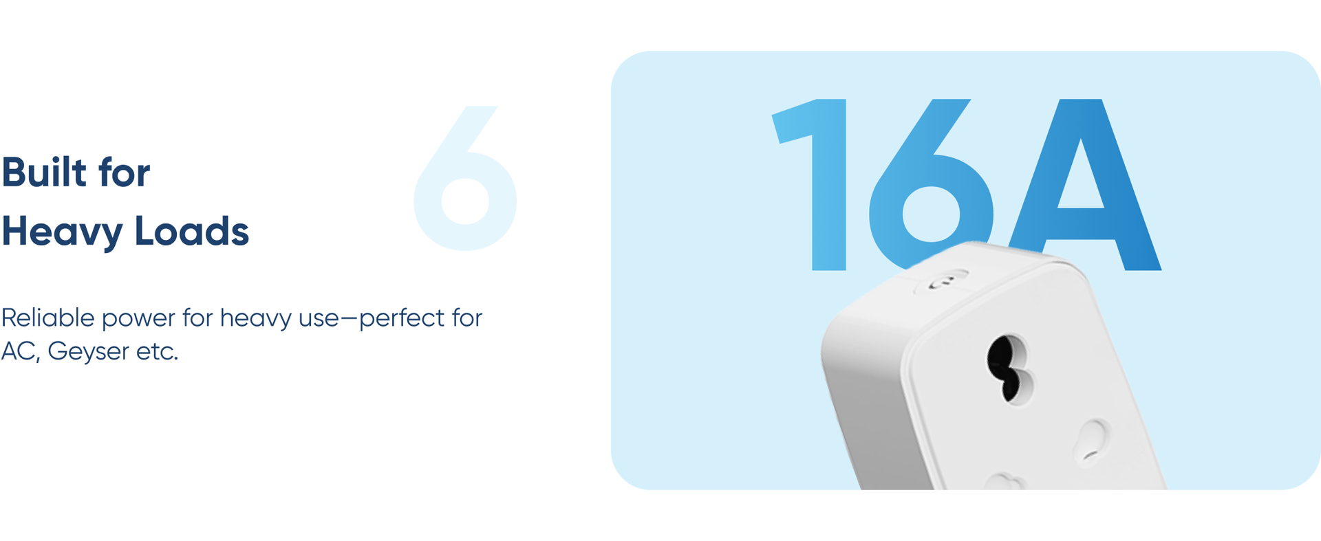 AZIOT 16A Smart Plug with Energy Monitoring, WiFi & Bluetooth, Suitable for Large Appliances like Geysers, Microwave Ovens, Air Conditioners. Works with Alexa & Home