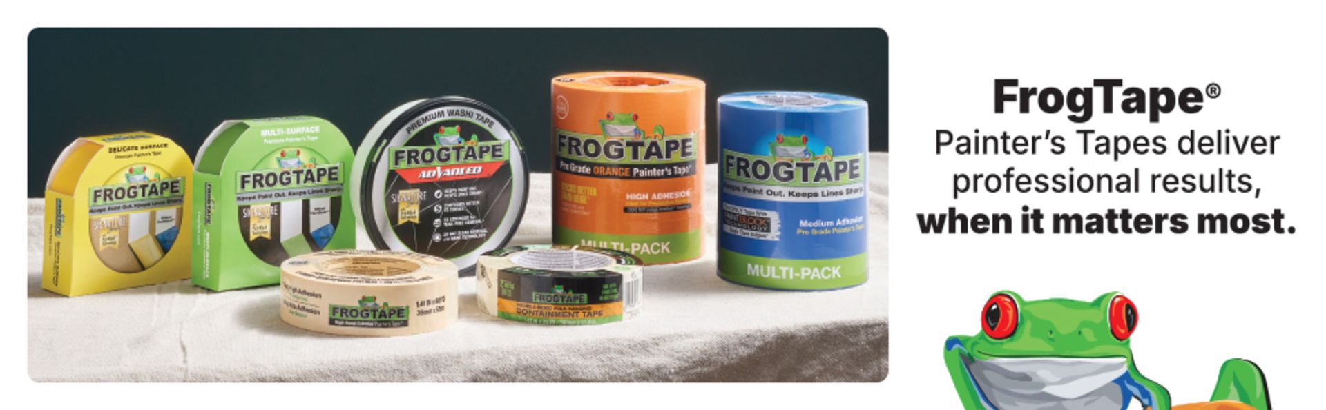 FrogTape Multi-Surface Painter's Tape with PAINTBLOCK, 0.94 in x 60 Yds