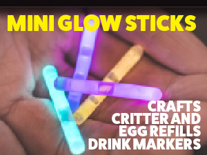PartySticks Glow Sticks Party Supplies 100pk - 8 Inch Glow in the Dark Light Up Sticks Party Favors, Glow Party Decorations, Neon Party Glow Necklaces and Glow Bracelets with Connectors