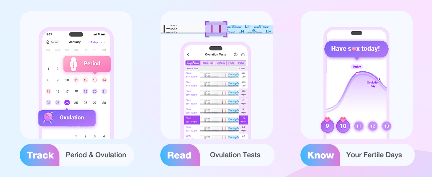 easy@Home Ovulation Test Strips, 25 Pack Fertility Tests