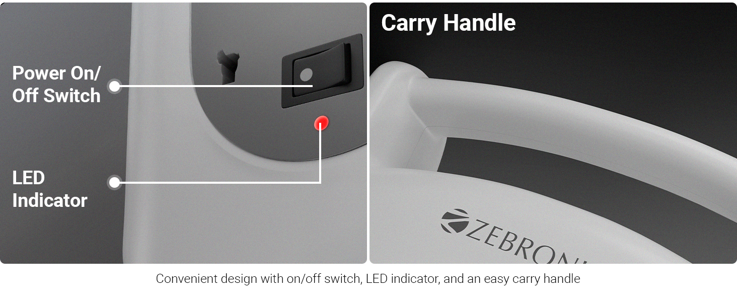 Zebronics Power Block 138, 2 Pin Flex Box with 8 Meter cable, Power Extension Board, 1500 Watts, 6 Amps, 3X Universal Socket, Carry Handle, LED Indicator, On/Off Switch, for Office and Home Appliances