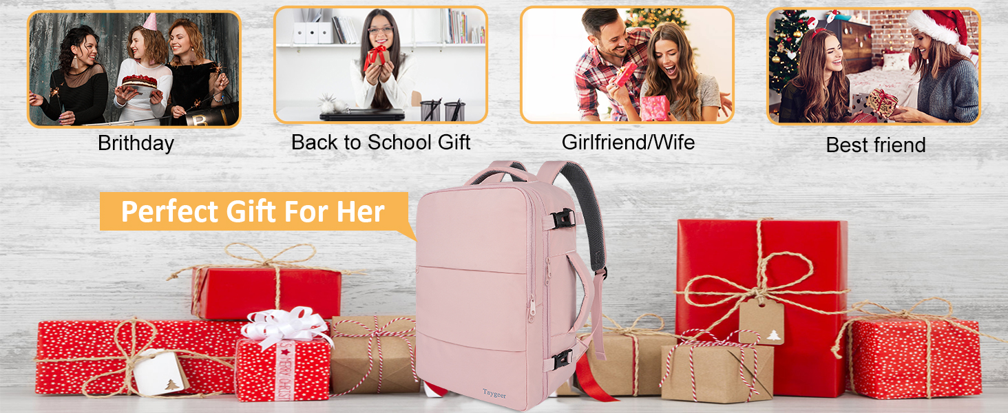 Taygeer Travel Backpack for Women, TSA Carry On Backpack Flight Approved