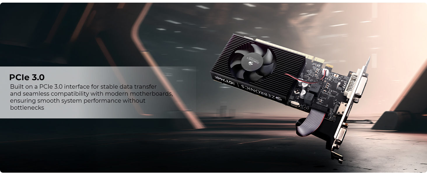 ZEBRONICS Gt610 2Gd3 with Pcie 2.0,Multiconnectivity Hdmi Dvi Vga,High Efficiency,Heatsink with Fan.,pci_e,ddr3_sdram,2 GB