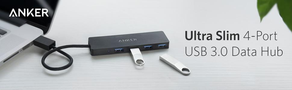 Anker USB Hub, 4-in-1 USB Splitter, 4 USB-A Ports with 5Gbps Data Transfer