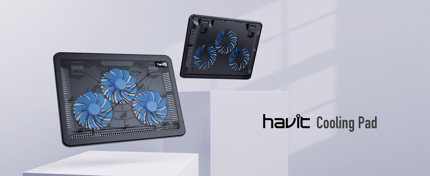 havit HV-F2056 Laptop Cooling Pad for 15.6-17 Inch Laptops, Black