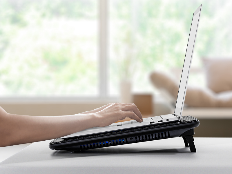 havit HV-F2056 Laptop Cooling Pad for 15.6-17 Inch Laptops, Black