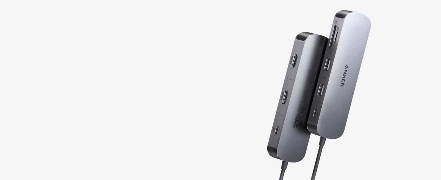 Anker USB-C Hub, 8-in-1 Multiport Ethernet Adapter with 4K@60Hz HDMI Port