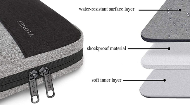 Ytonet Laptop Case 16 inch, 15-15.6 Inch TSA Laptop Sleeve Computer Bag