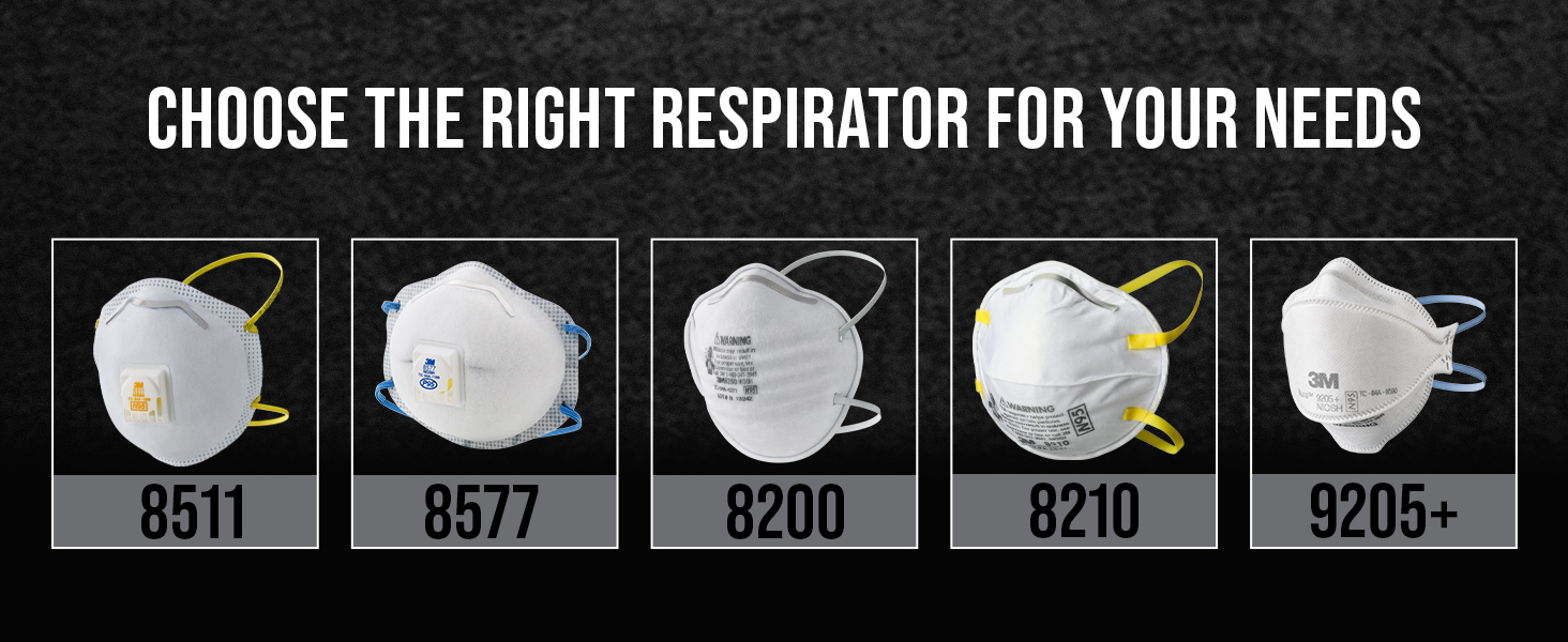 3M Aura Particulate Respirator 9205+, N95 Disposable Respirator, 3 pk