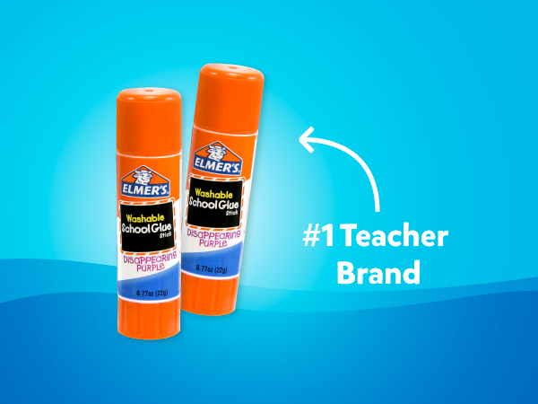 Elmer's All Purpose School Glue Sticks, Acid-Free and Washable, Clear, 7 Grams, 30 Count - Craft Projects, Poster, Classroom Supplies, #1 Teacher Brand