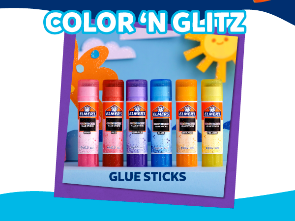 Elmer's Disappearing Purple School Glue Sticks, Washable, 7 Grams, 60 Count - Back to School Supplies, Classroom Pack, #1 Teacher Brand