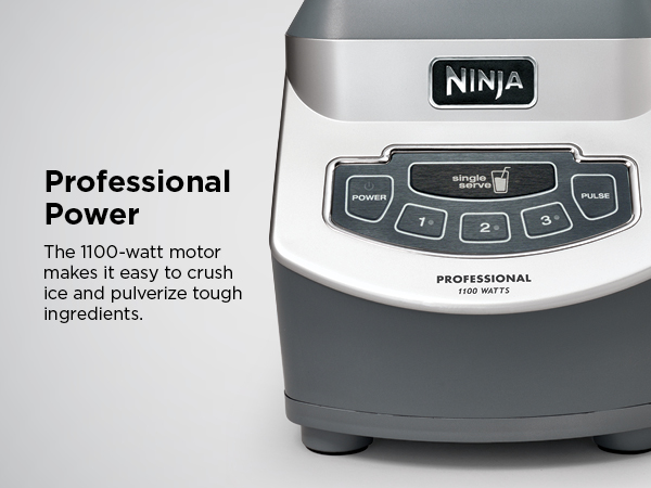 Ninja Blender Pro+, 1100W, 72oz Pitcher, 2 Cups, BL660