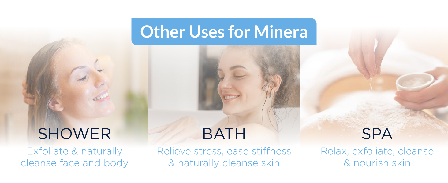 Minera Fine Grain Dead Sea Salt for Bath & Soaking, 100% Pure, 2 lb