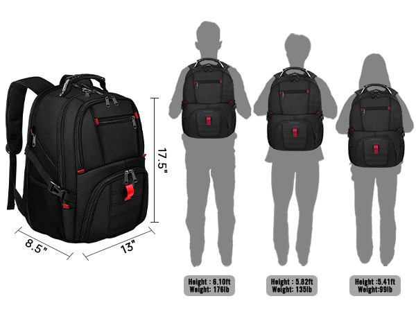 YOREPEK Large Laptop Backpack for Men, Heavy Duty Travel Backpack