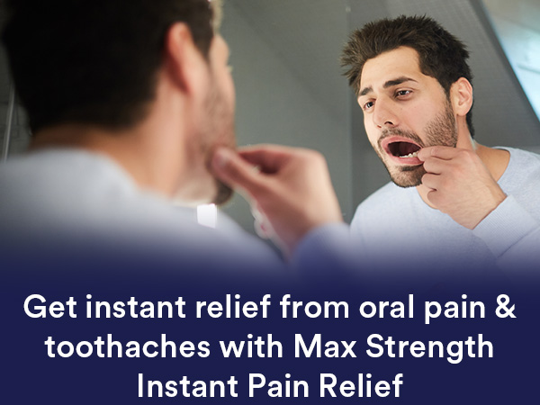 DenTek Instant Oral Pain Relief Kit with Benzocaine, 50 Treatments