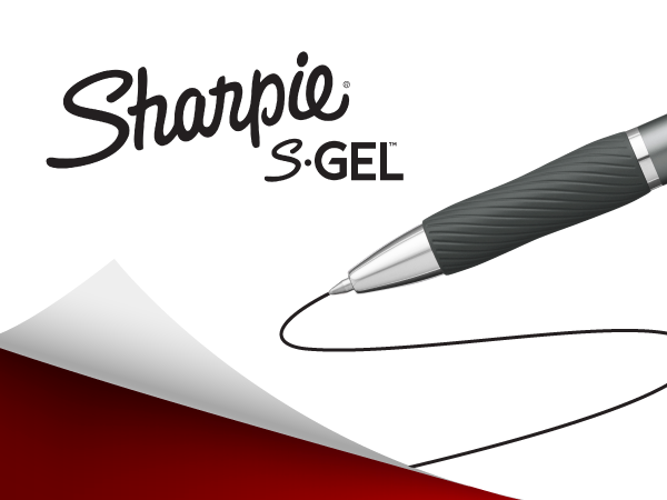 Sharpie S-Gel Gel Pens, Black Barrel, Medium Point (0.7mm), Black Gel Ink, 12 Count - Home, Office, School, Journaling, Writing, Note-Taking, Teacher Supplies