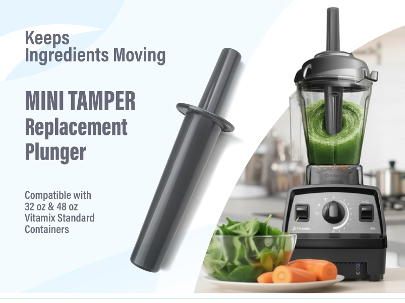 Small Mini Tamper Plunger Replacement for Vitamix 32 and 48 oz Containers